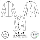 Patron Naïma - Veste - FR 34/56, US 2/24, UK 6/28 - Difficile - My Little Coupon