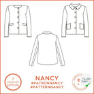 Patron Nancy - Veste - FR 34/48, US 2/16, UK 6/20 - Difficile - My Little Coupon