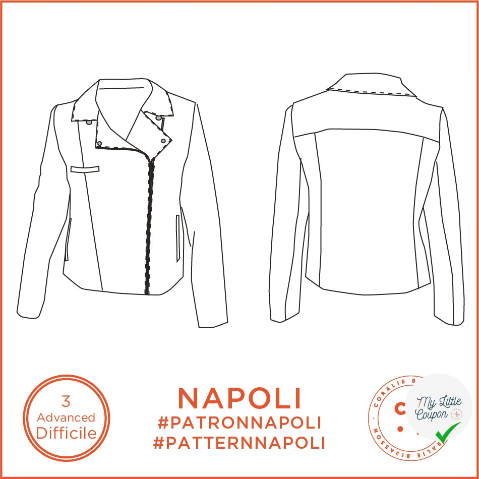 Patron Napoli - Perfecto - FR 34/48, US 2/16, UK 6/20 - Difficile - My Little Coupon