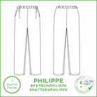 Patron Philippe - Pantalon - FR 34/56, US 2/24, UK 6/28 - Facile - My Little Coupon
