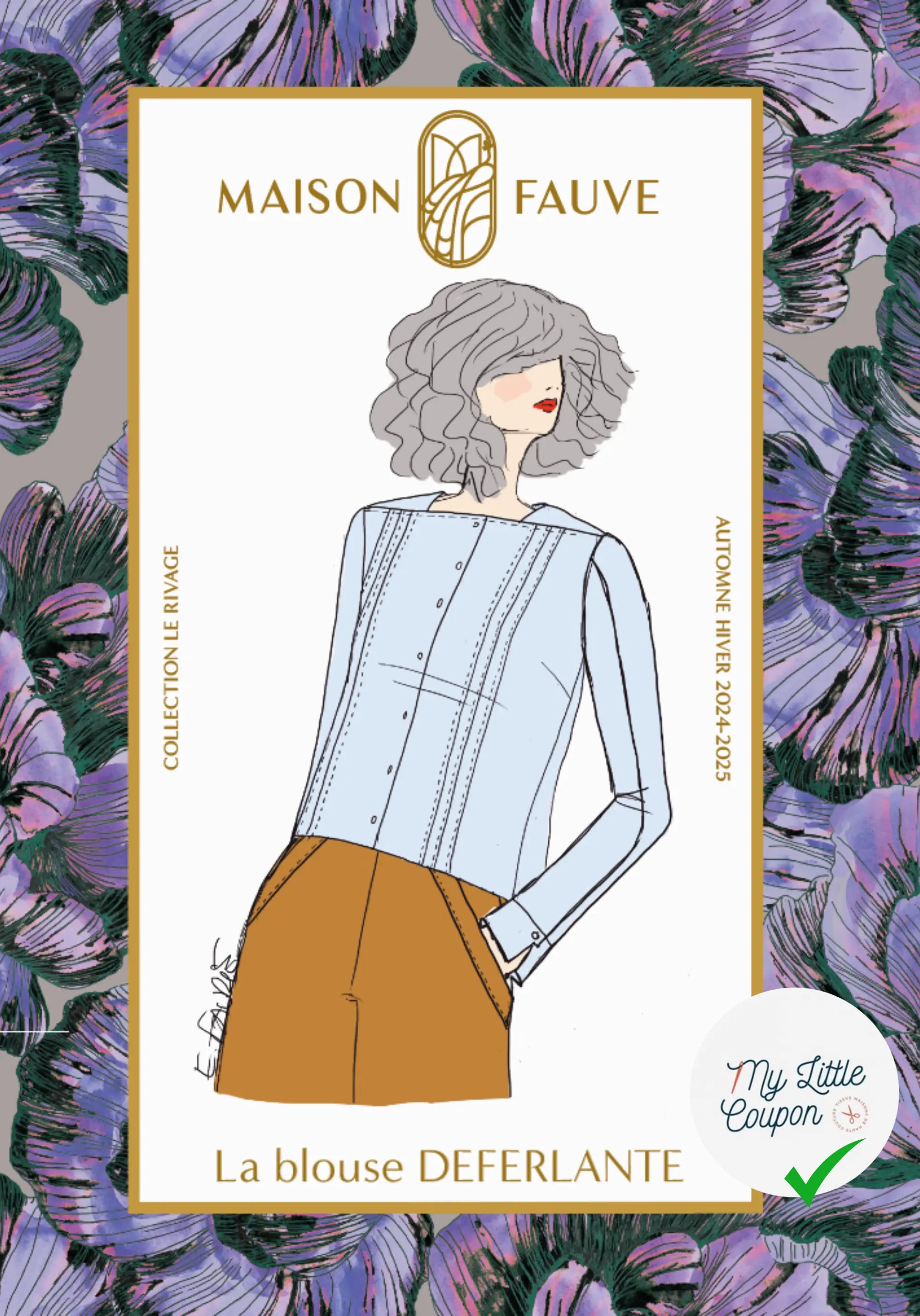 Patron couture La blouse DEFERLANTE / Patron pochette - My Little Coupon