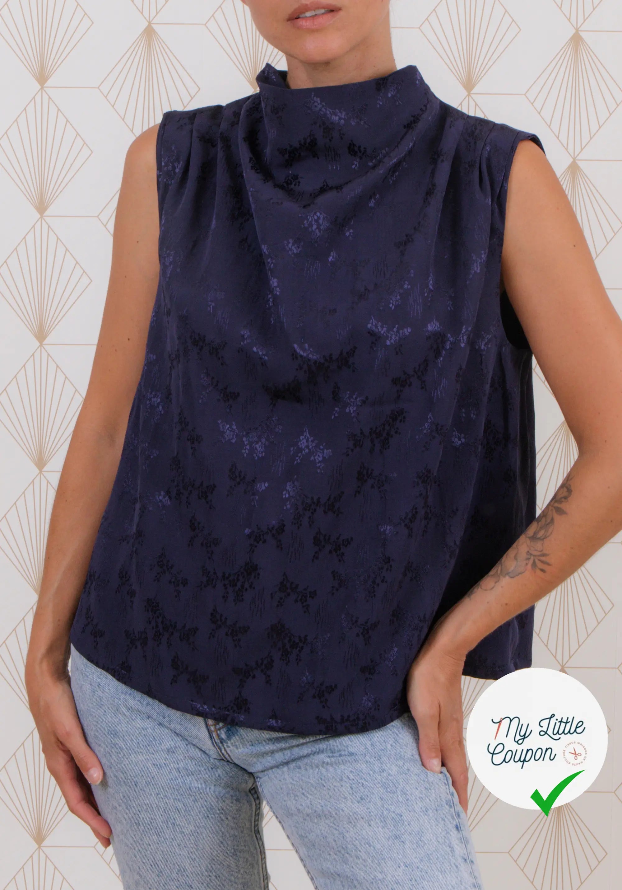 Patron couture La blouse TEMPETE / Patron pochette - My Little Coupon
