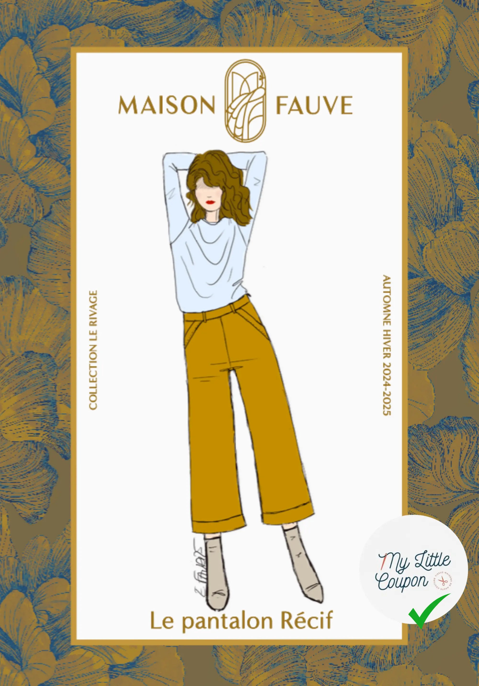 Patron couture Le pantalon RECIF/ Patron pochette - My Little Coupon