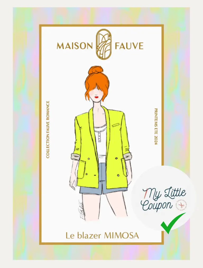 Patron couture blazer Mimosa - Patron pochette - My Little Coupon