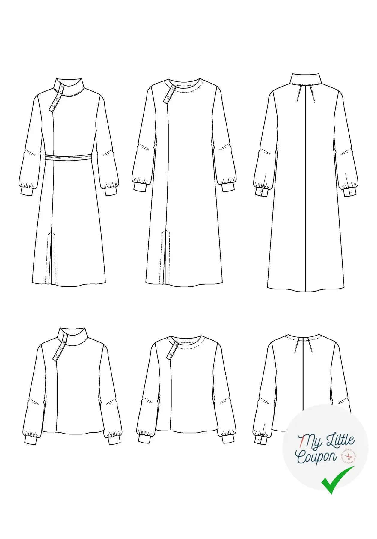 Patron couture robe, blouse Soliflore / Patron pochette - My Little Coupon