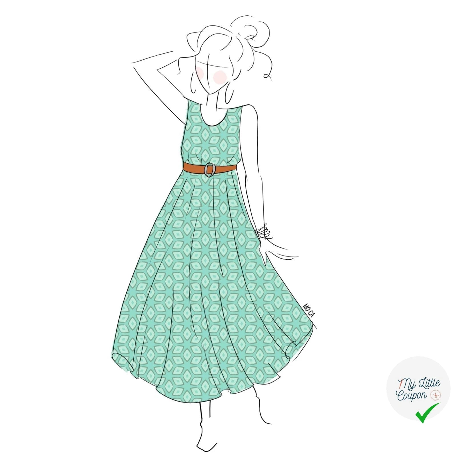 Patron de couture Robe Charlize Summer 34/48 – Germain Patrons - My Little Coupon