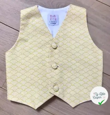 Patron de gilet et nœud papillon Hippolyte - L'Enfant Roi - My Little Coupon