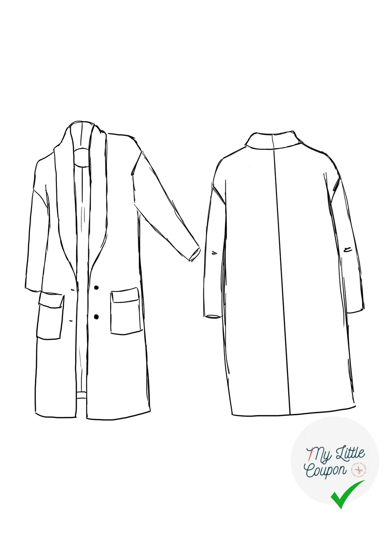 Patron manteau Pam / Patron pochette - My Little Coupon