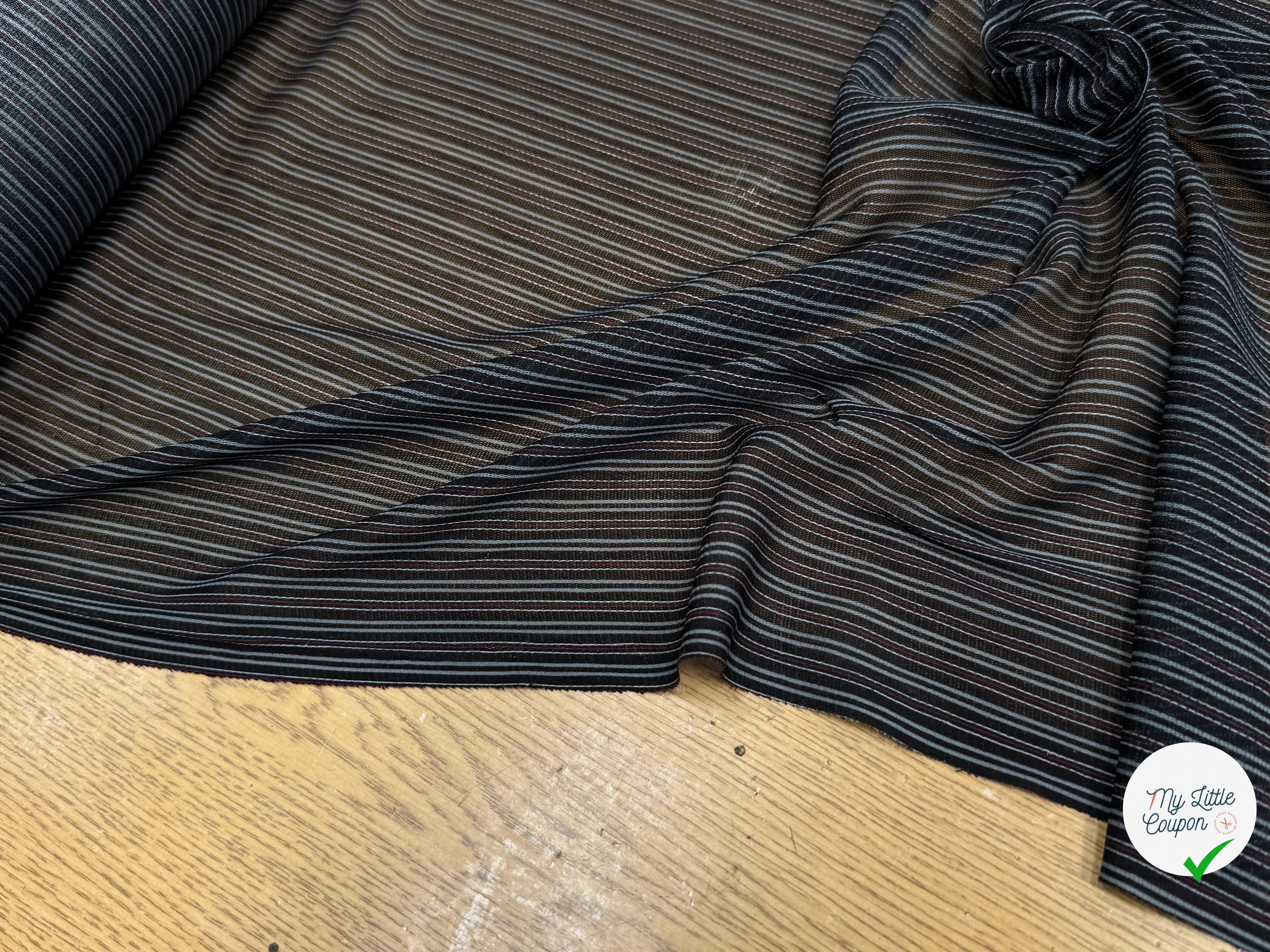 RESILLE À RAYURES MULTICO TOUCHER DOUX STRETCH - My Little Coupon