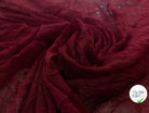 RÉSILLE FINE LYCRA ROUGE AMOUR EFFET FROISSÉ - My Little Coupon - tissu - coudre
