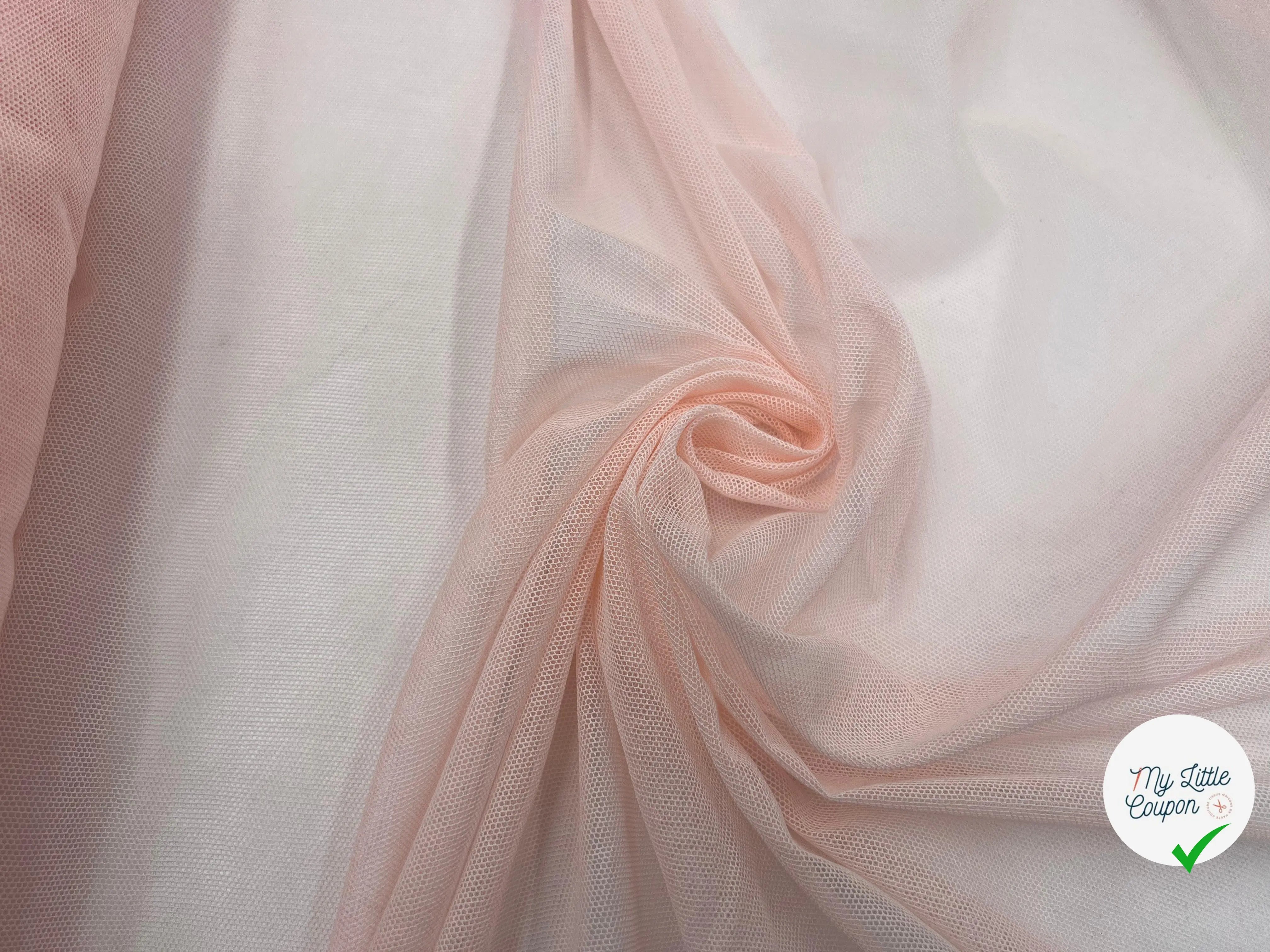 RÉSILLE ROSE PÂLE - My Little Coupon - tissu - coudre