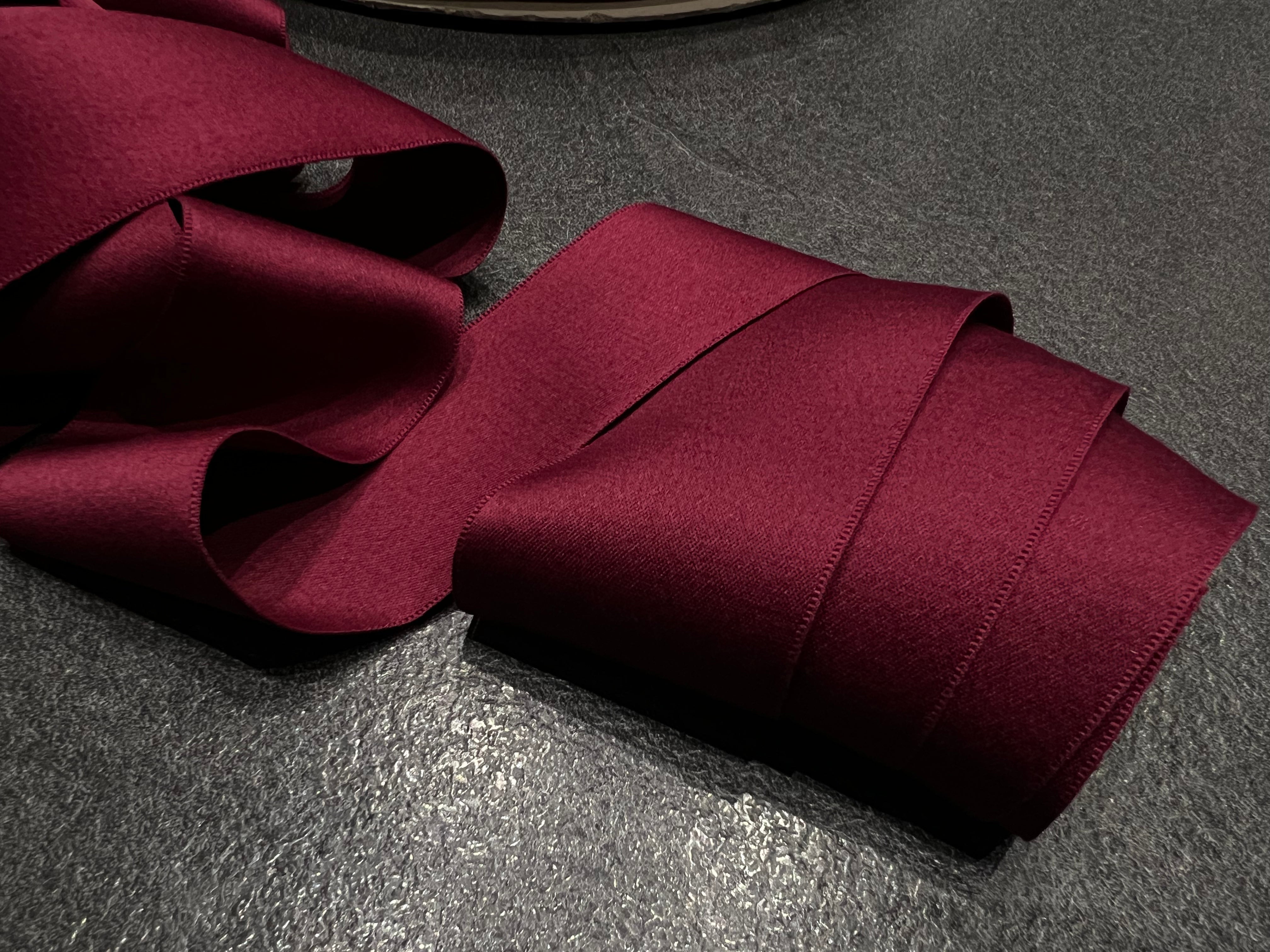 RUBAN SATINÉ BORDEAUX 50mm - My Little Coupon