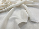 RUSTIC WOOL GAUZE 6% CACHEMIRE, Eden White - My Little Coupon
