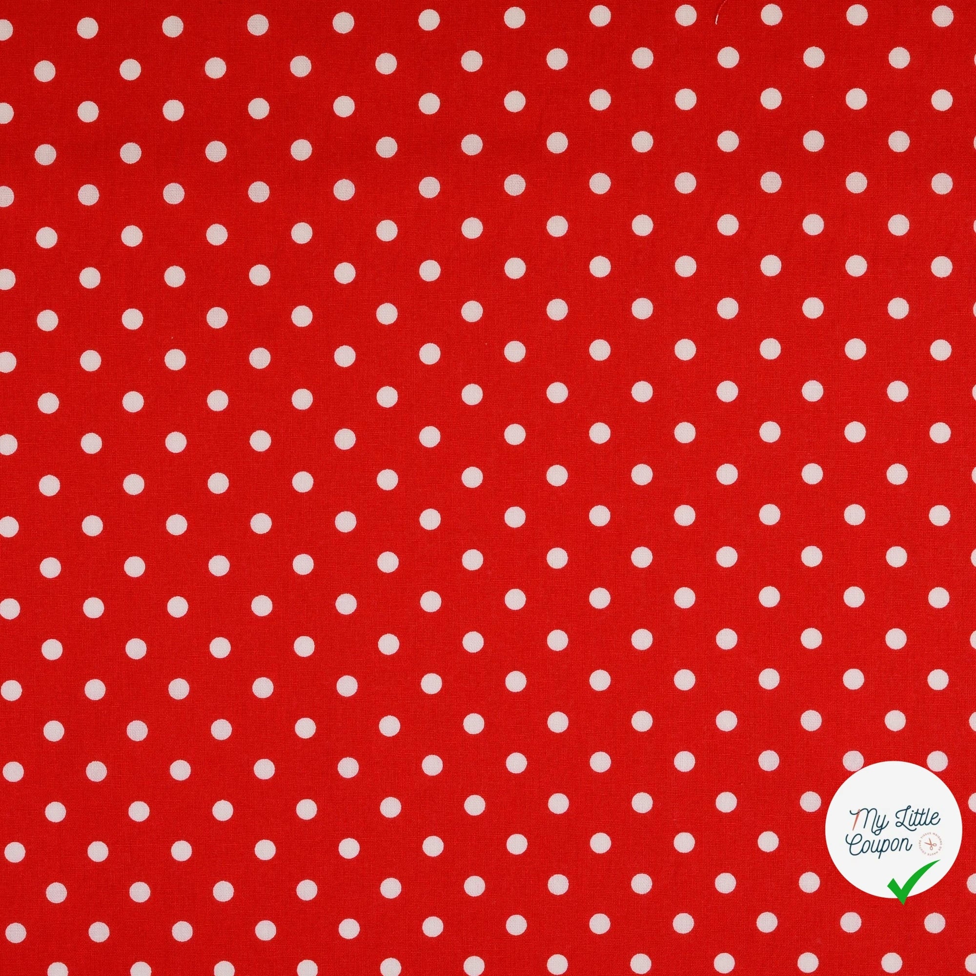Renforcé de coton à pois rouge - My Little Coupon
