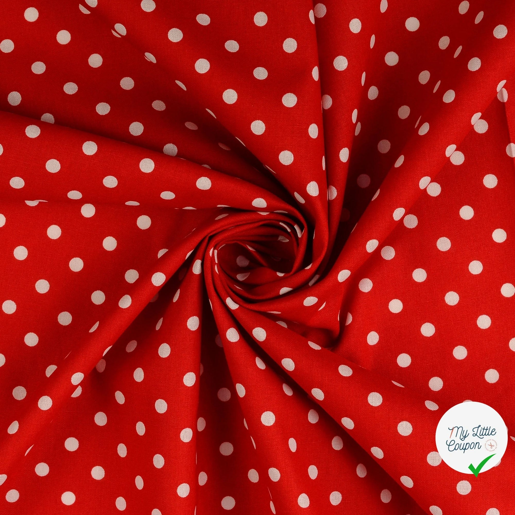 Renforcé de coton à pois rouge - My Little Coupon