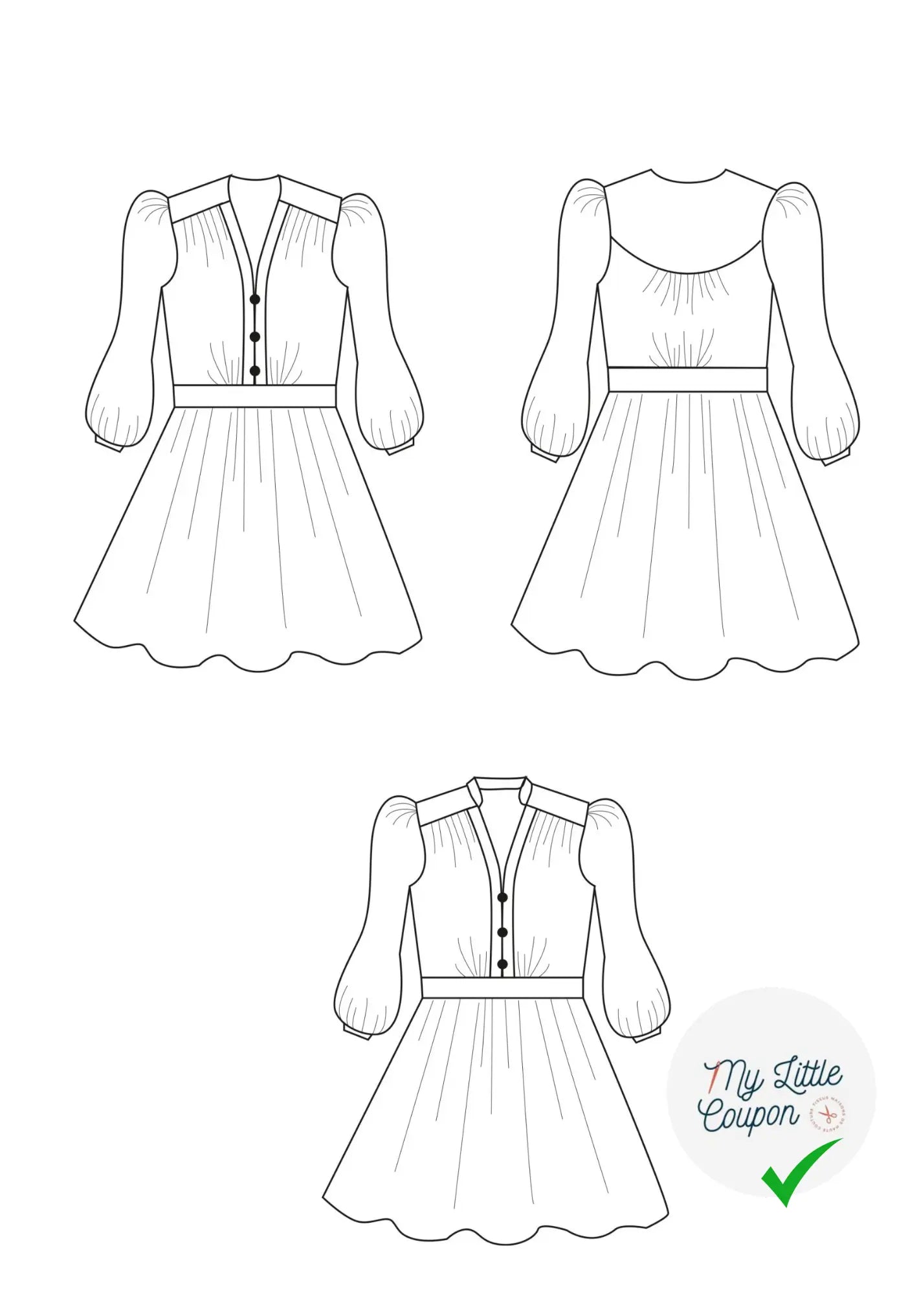 Robe Ballerina- Patron pochette - My Little Coupon
