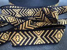SANGLE JACQUARD NOIR ET OR 40MM - My Little Coupon