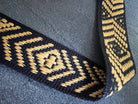 SANGLE JACQUARD NOIR ET OR 40MM - My Little Coupon
