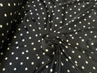 SATIN CHIC POIS BLANC FOND NOIR - My Little Coupon