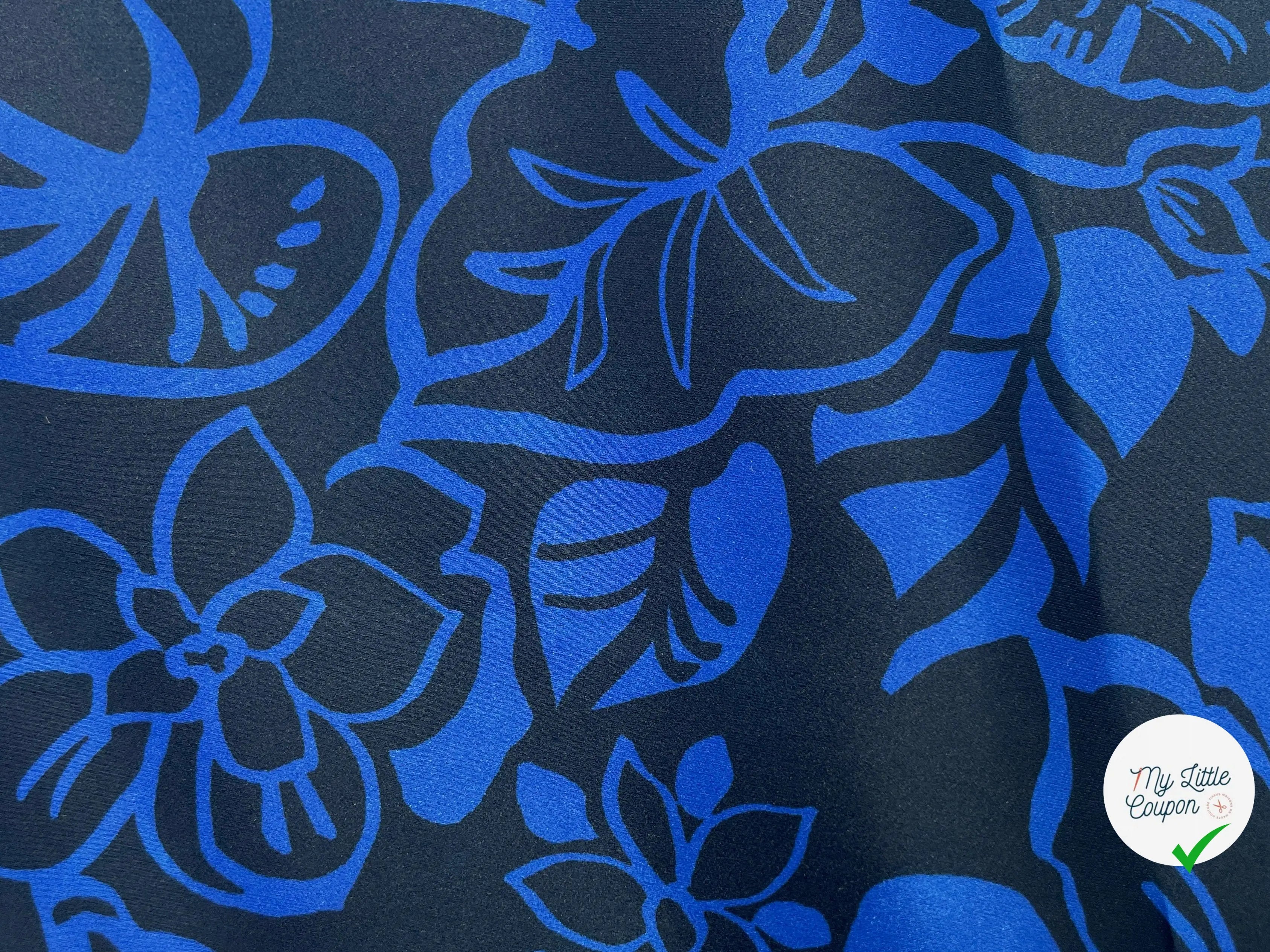 SATIN COCKTAIL LOURD IMPRIMÉ FLORAL - My Little Coupon - tissu - coudre