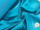 SATIN CUIR BLEU LAGOON - My Little Coupon - tissu - coudre