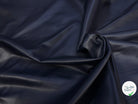 SATIN CUIR STRETCH BLEU MARINE QUALITÉ COUTURE - My Little Coupon