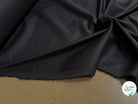 SATIN DE COTON BELLE TENUE NOIR LÉGÈREMENT STRETCH - My Little Coupon