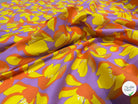 SATIN DE COTON FLEURS LILAS - My Little Coupon