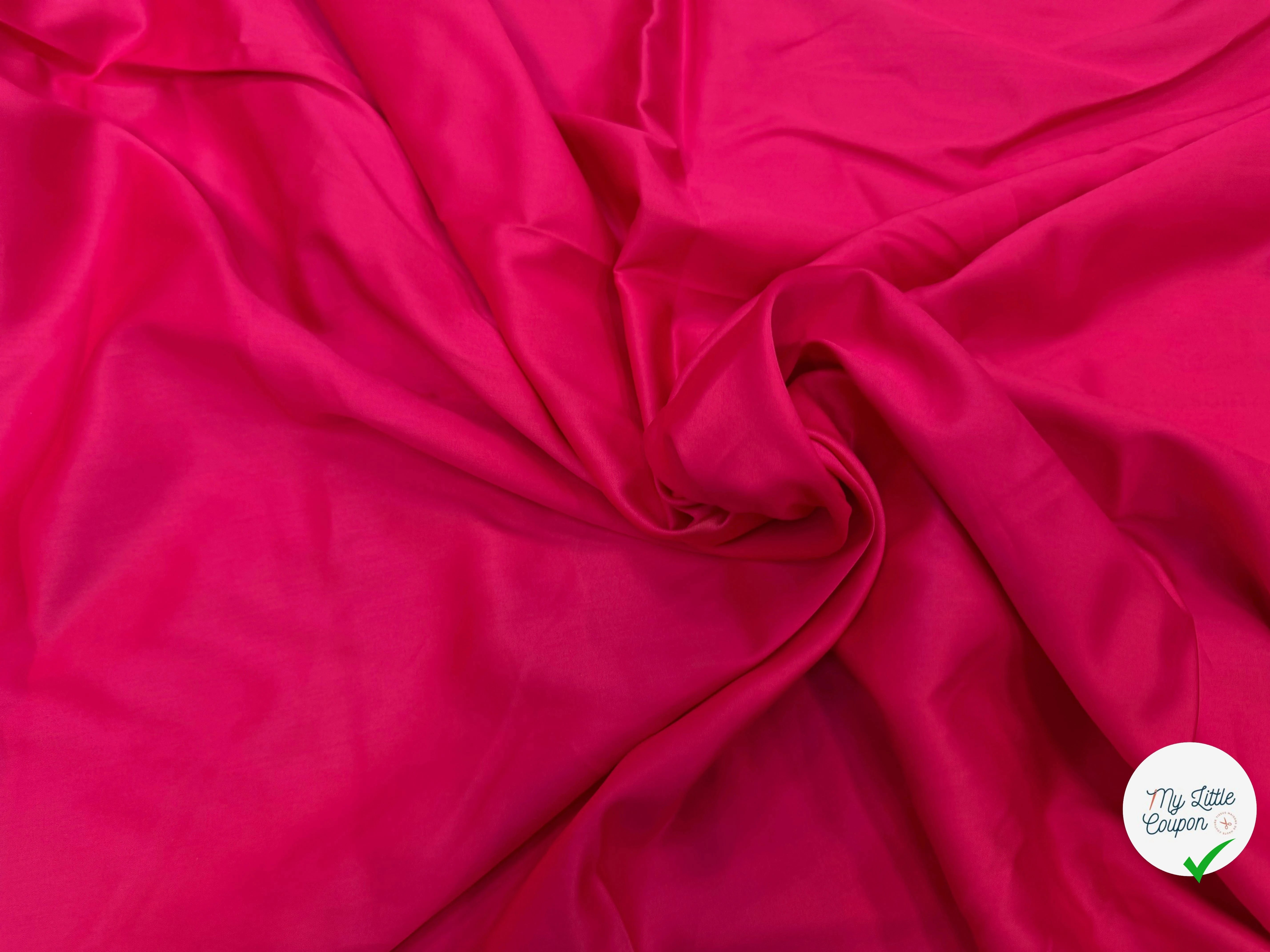 SATIN DE COTON FUCHSIA - My Little Coupon
