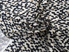 SATIN DE COTON IMPRIMÉ TACHES NOIR QUALITÉ PREMIUM - My Little Coupon