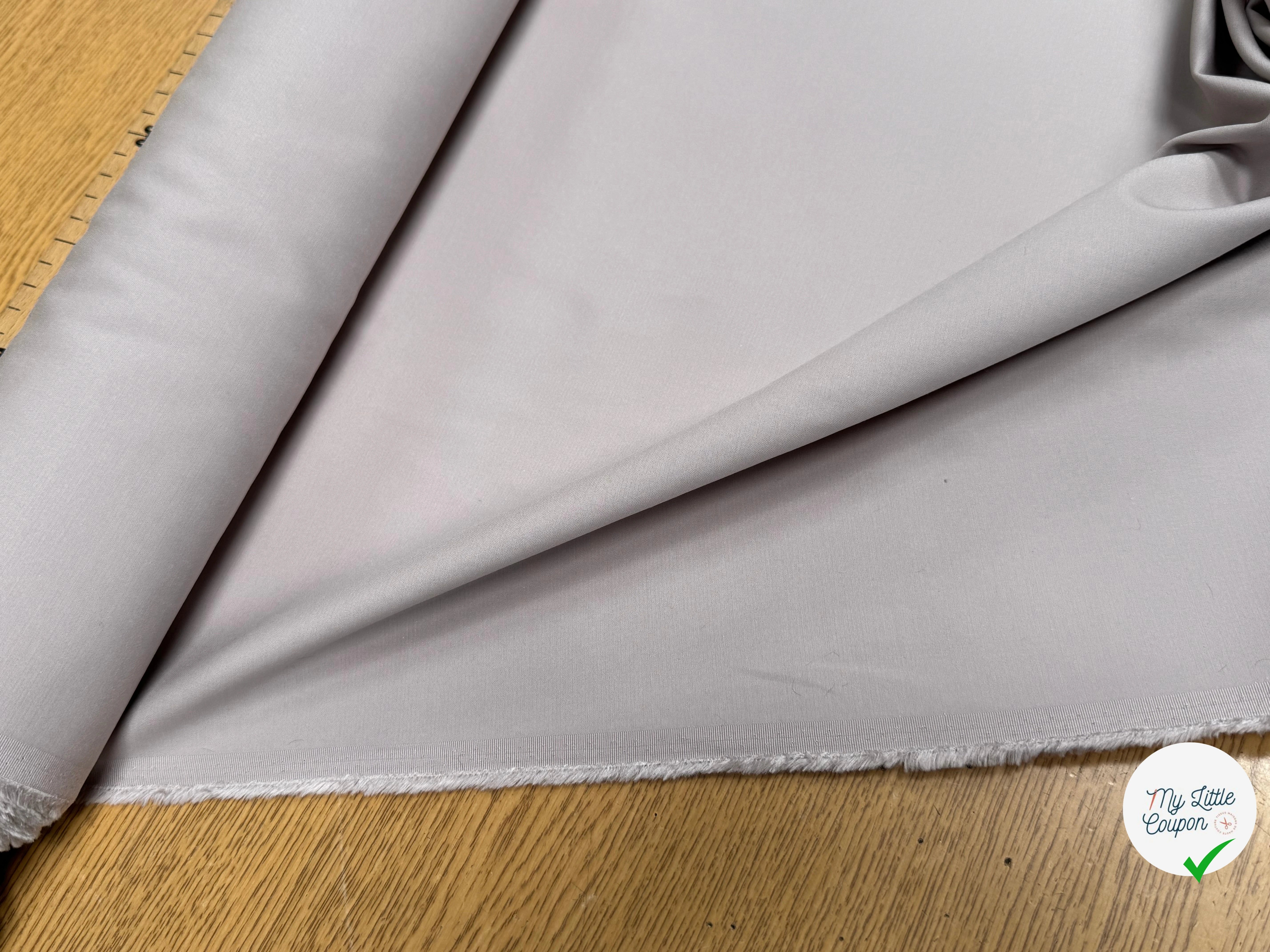 SATIN DE COTON LOURD CAFÉ LATÉ QUALITÉ COUTURE STRETCH - My Little Coupon
