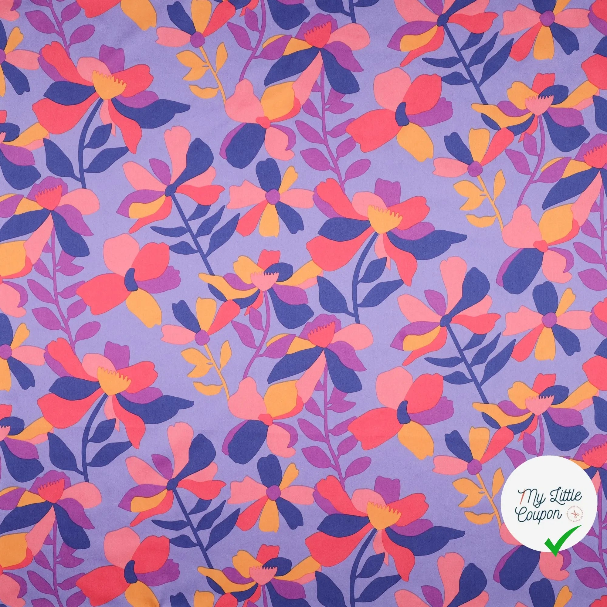 SATIN DE COTON MULTICOLORE - My Little Coupon