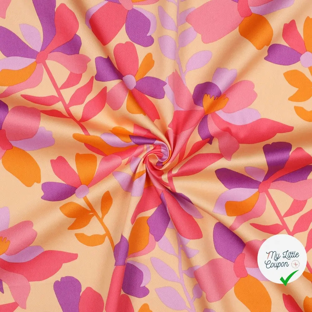 SATIN DE COTON MULTICOLORE - My Little Coupon