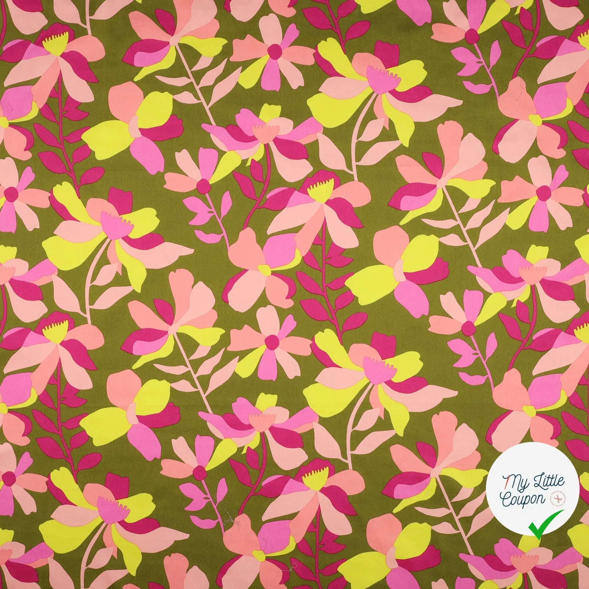 SATIN DE COTON MULTICOLORE - My Little Coupon