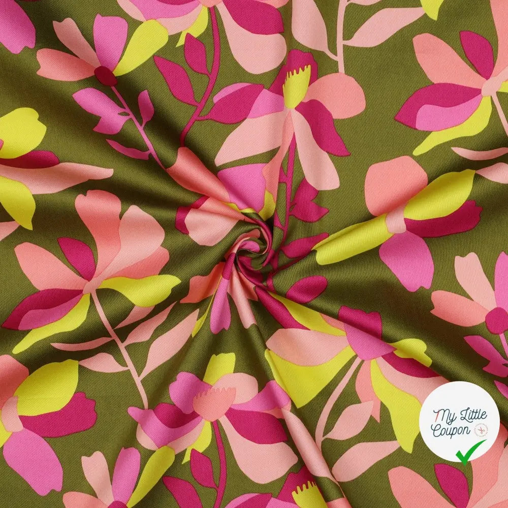 SATIN DE COTON MULTICOLORE - My Little Coupon
