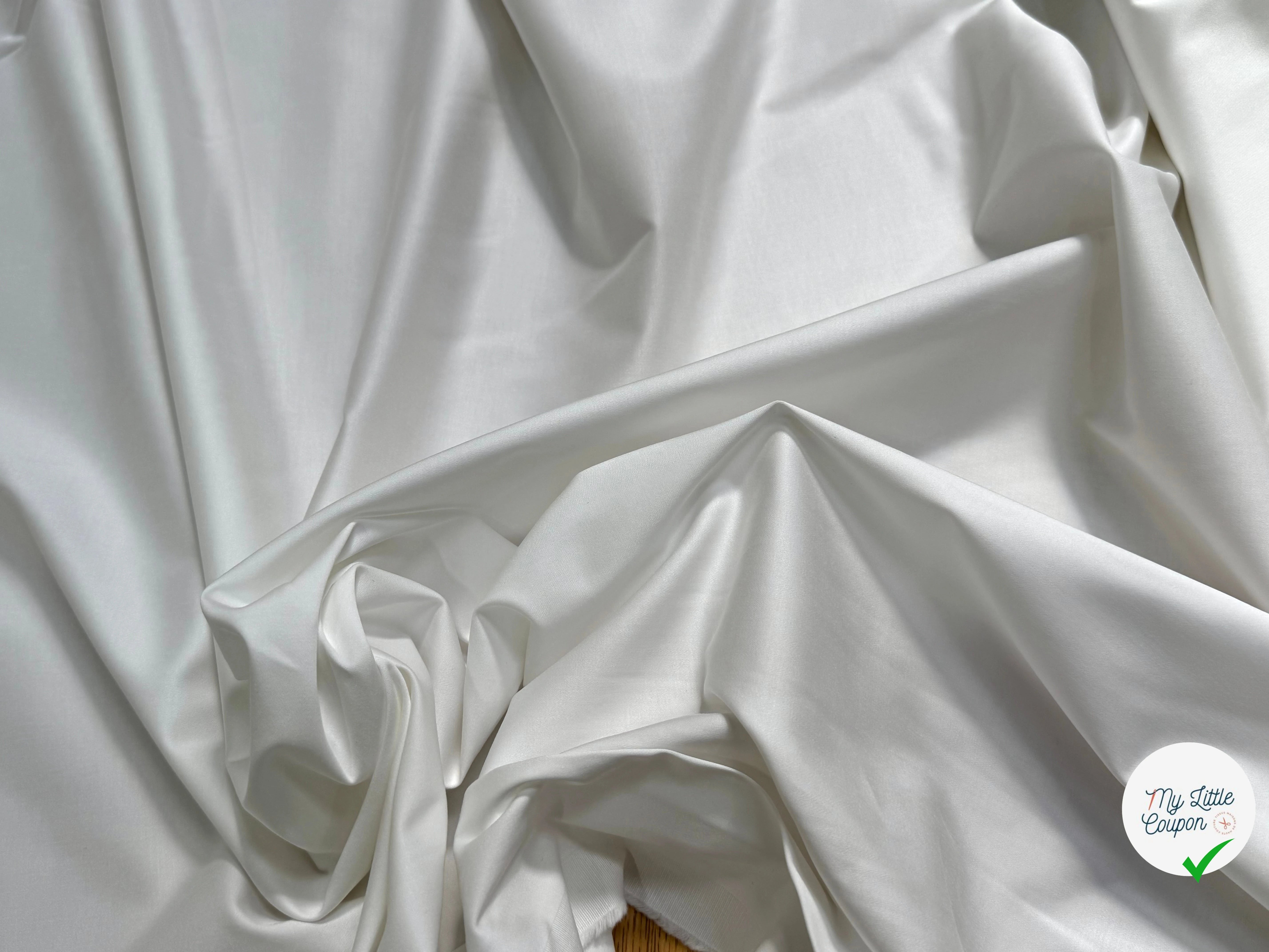 SATIN DE COTON OPTIQUE 5% ÉLASTHANNE COUTURE - My Little Coupon