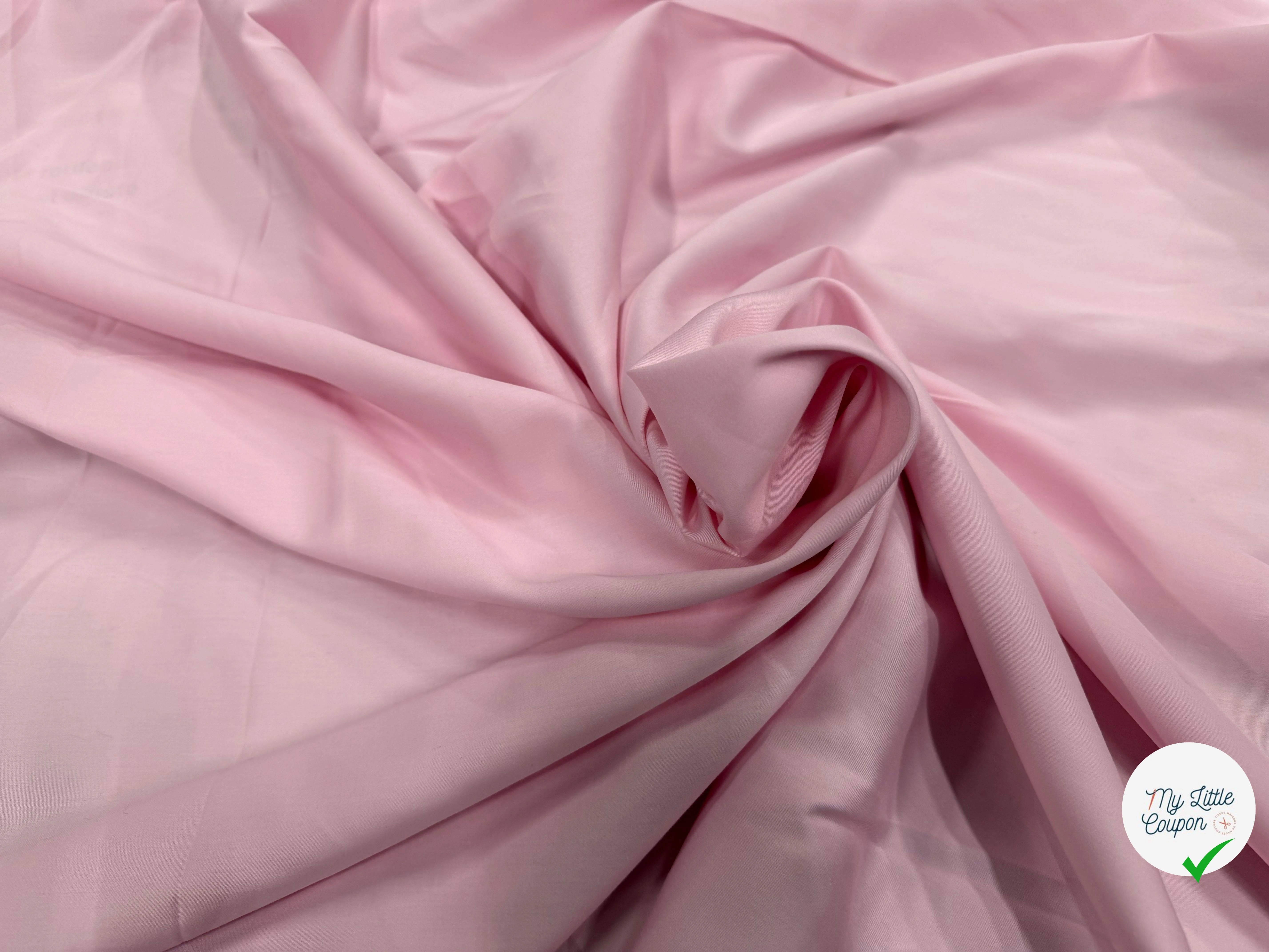 SATIN DE COTON ROSE BÉBÉ - My Little Coupon
