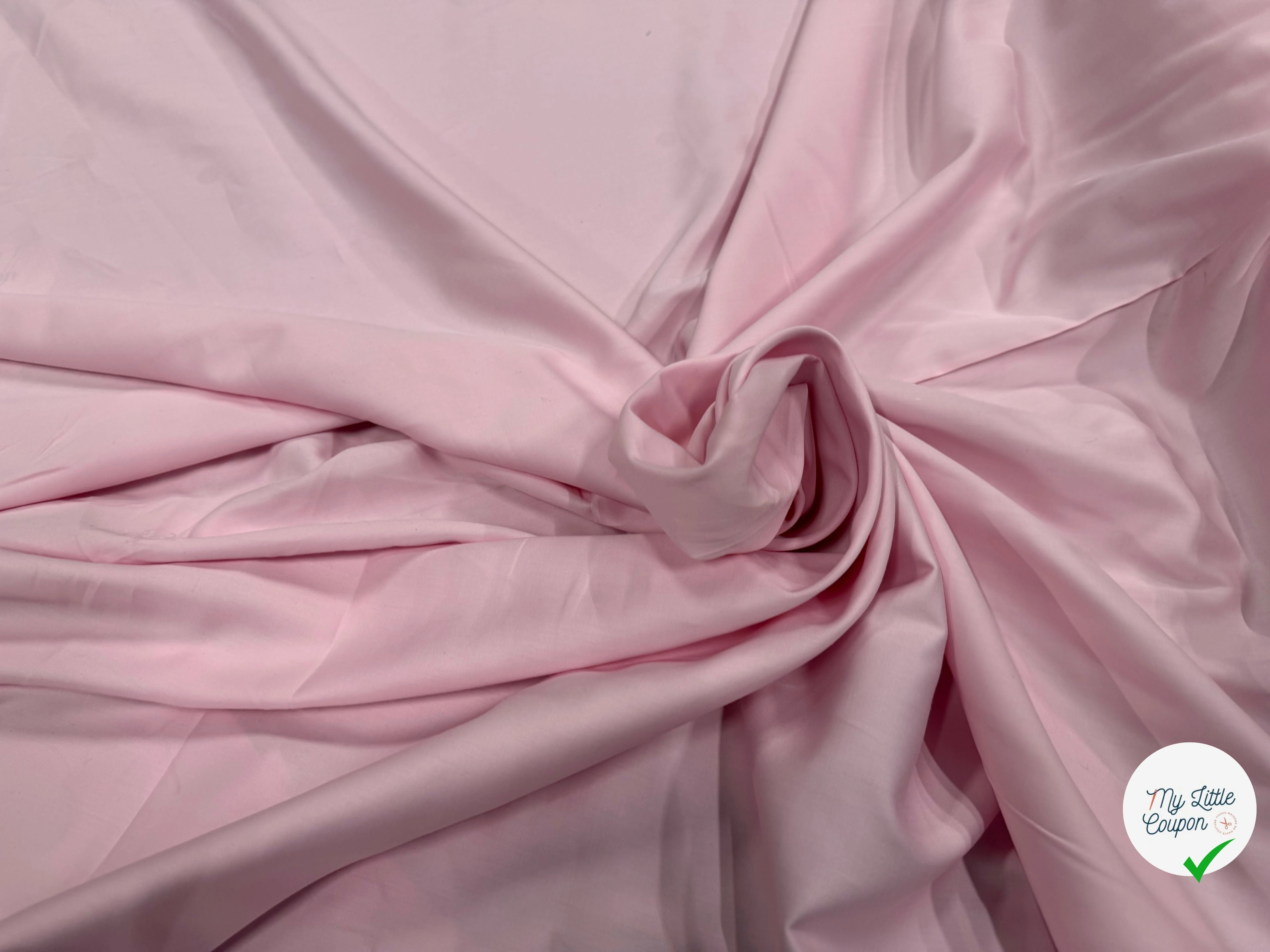 SATIN DE COTON ROSE BÉBÉ - My Little Coupon