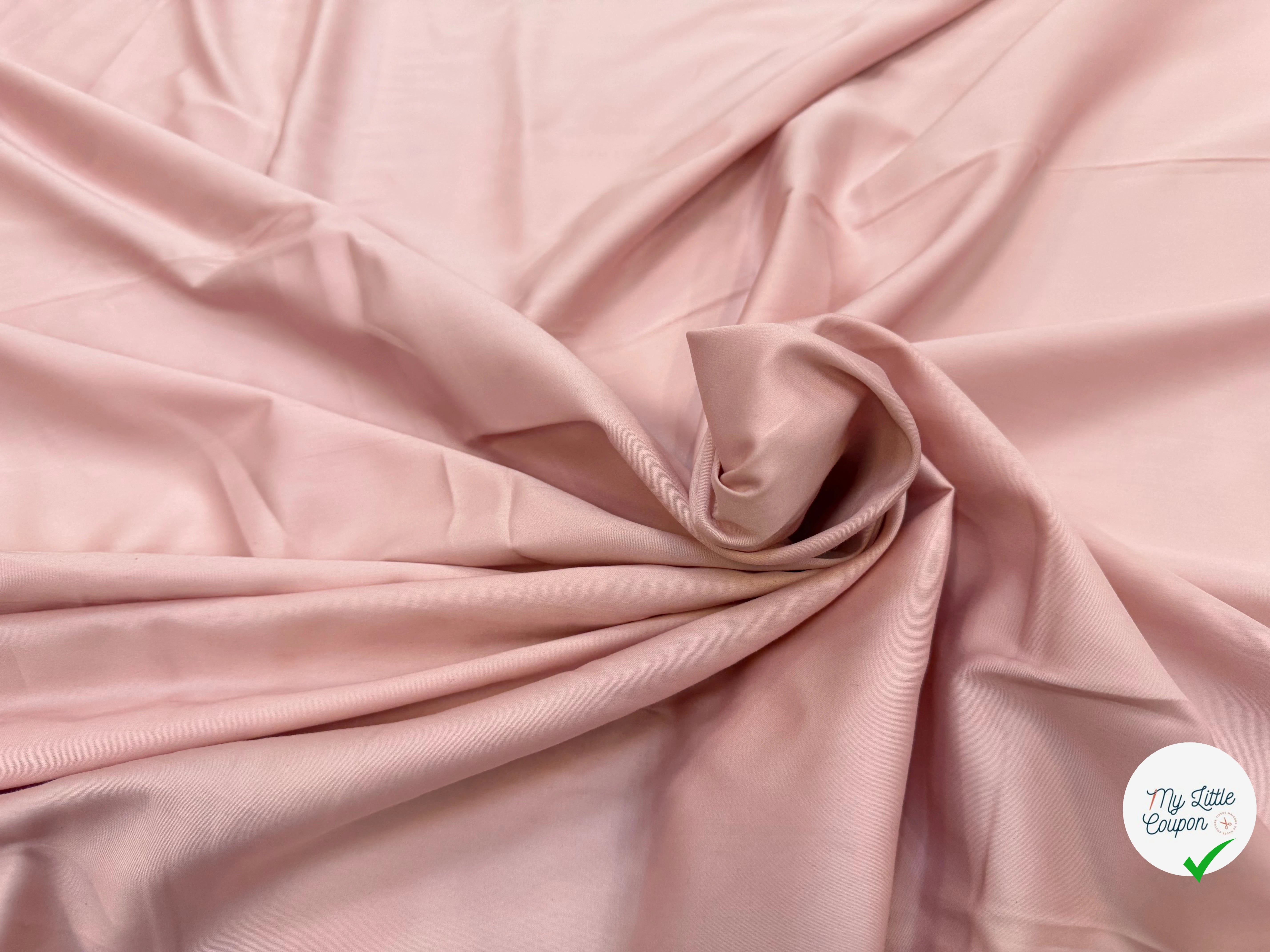 SATIN DE COTON ROSE BLUSH - My Little Coupon