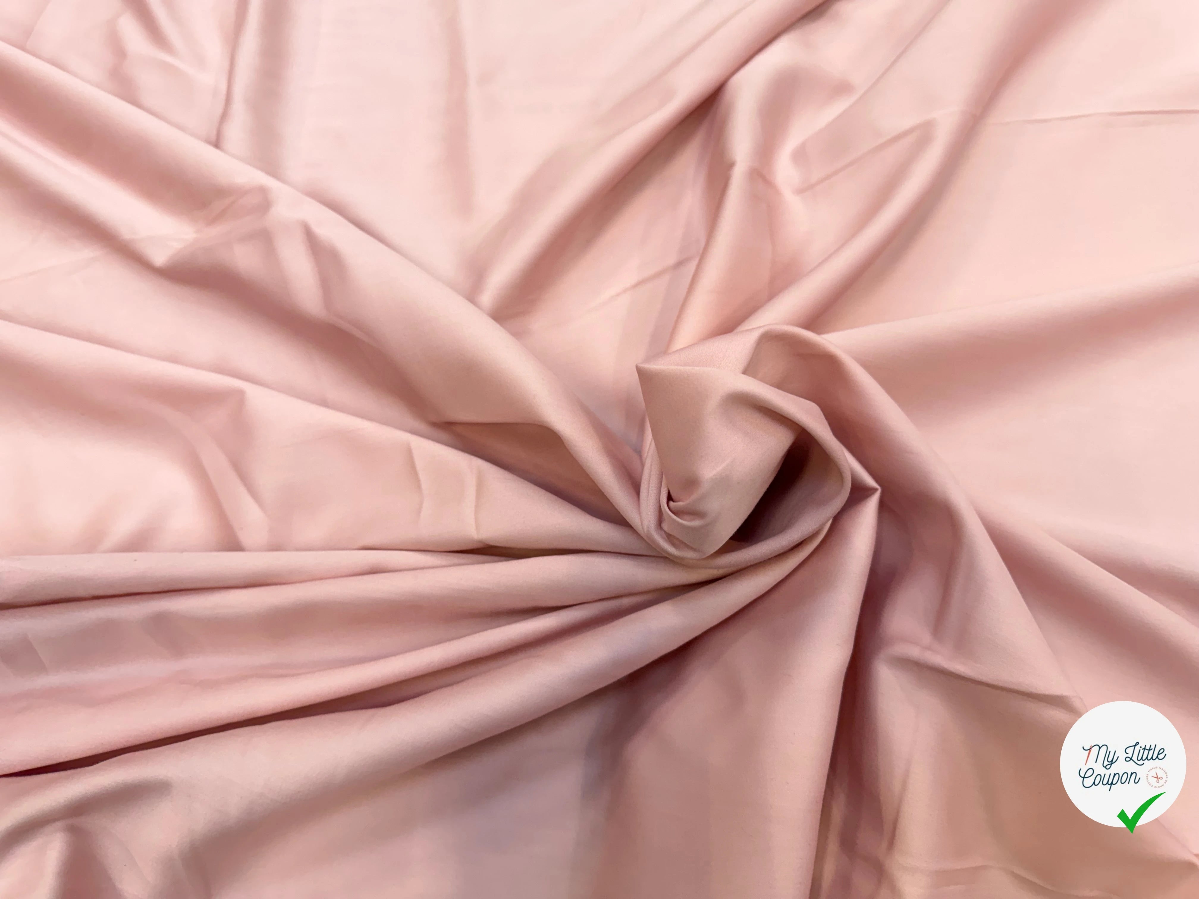 SATIN DE COTON ROSE BLUSH - My Little Coupon