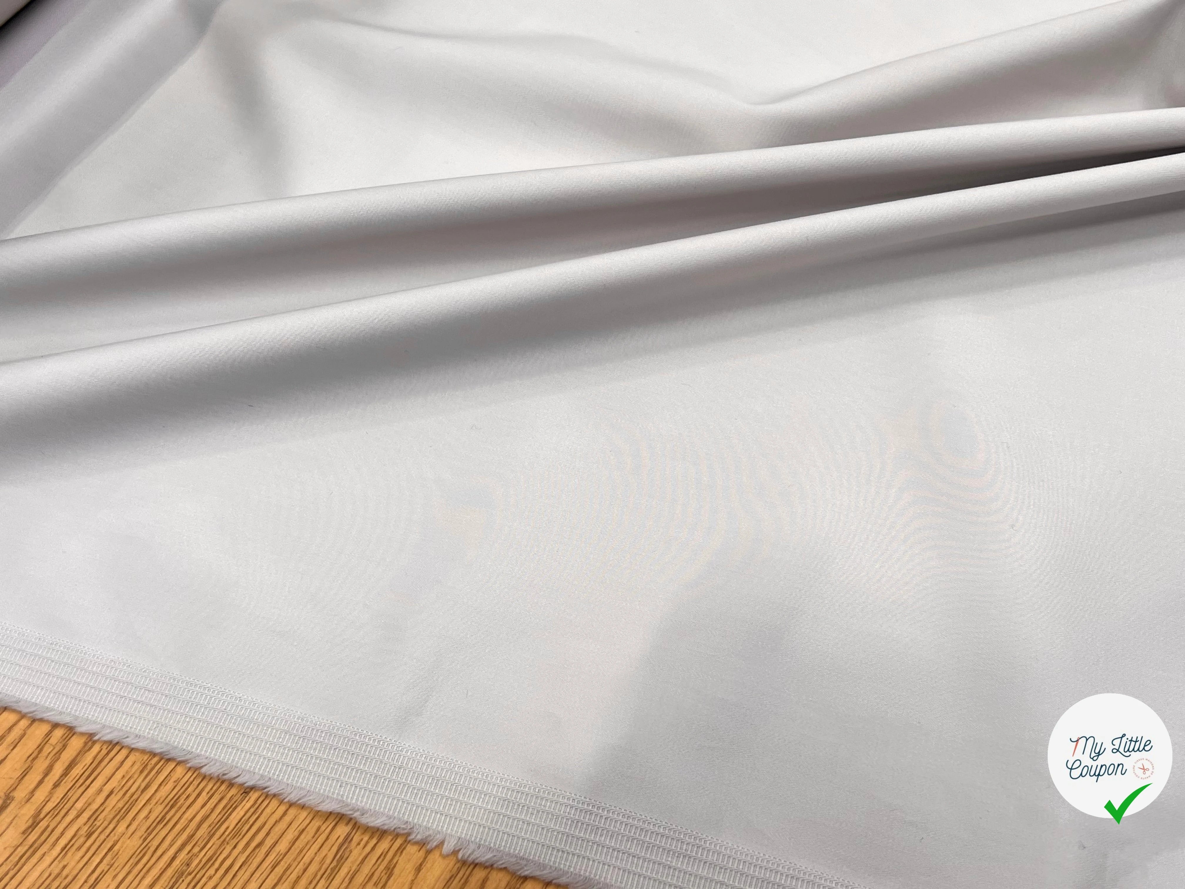 SATIN DE COTON STRETCH BEIGE CAFÉ AU LAIT - My Little Coupon