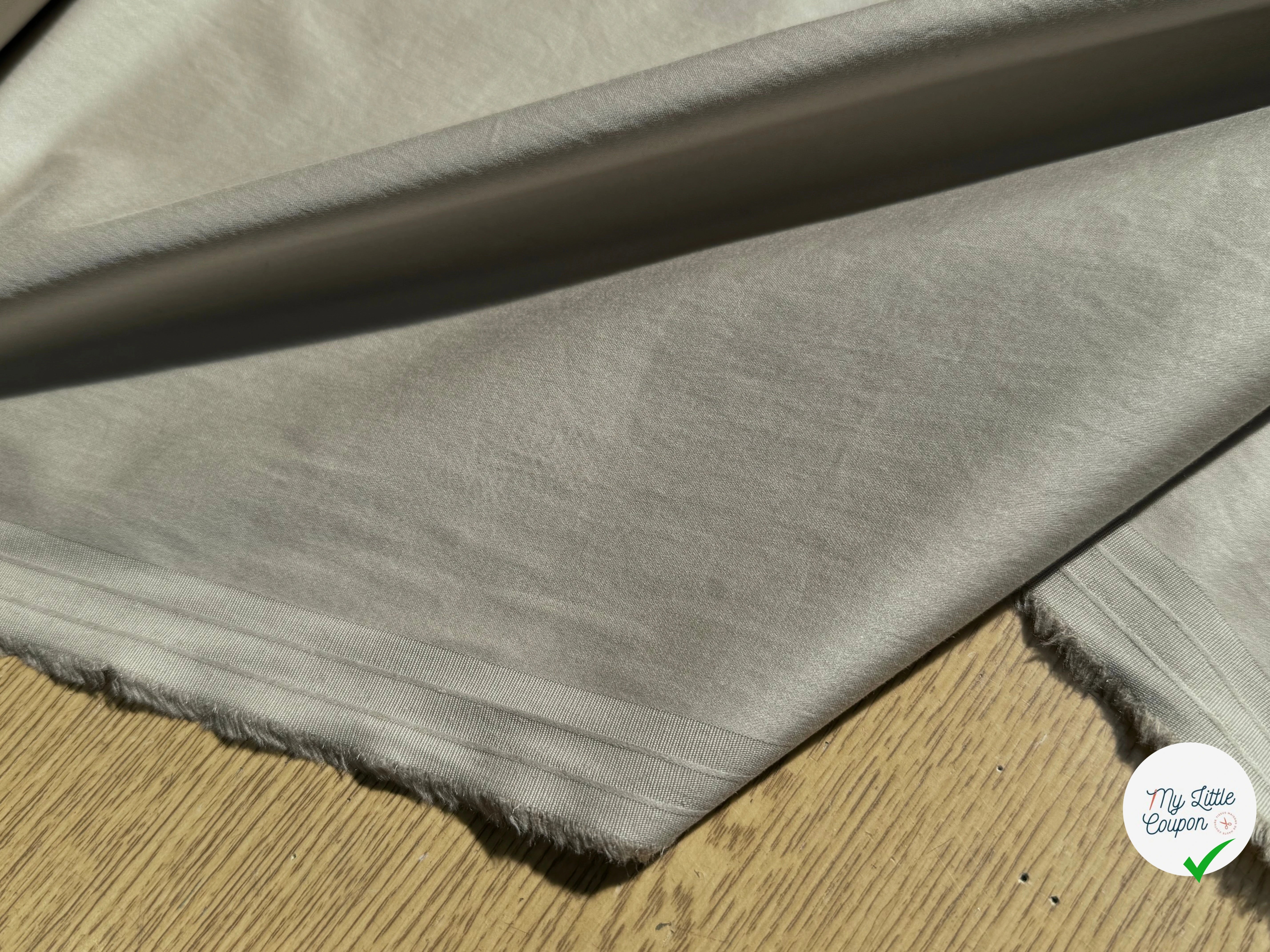 SATIN DE COTON STRETCH BEIGE SUBLIME - My Little Coupon