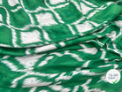 SATIN DE COTON TISSU IMPRIMÉ ABSTRAIT VERT - My Little Coupon
