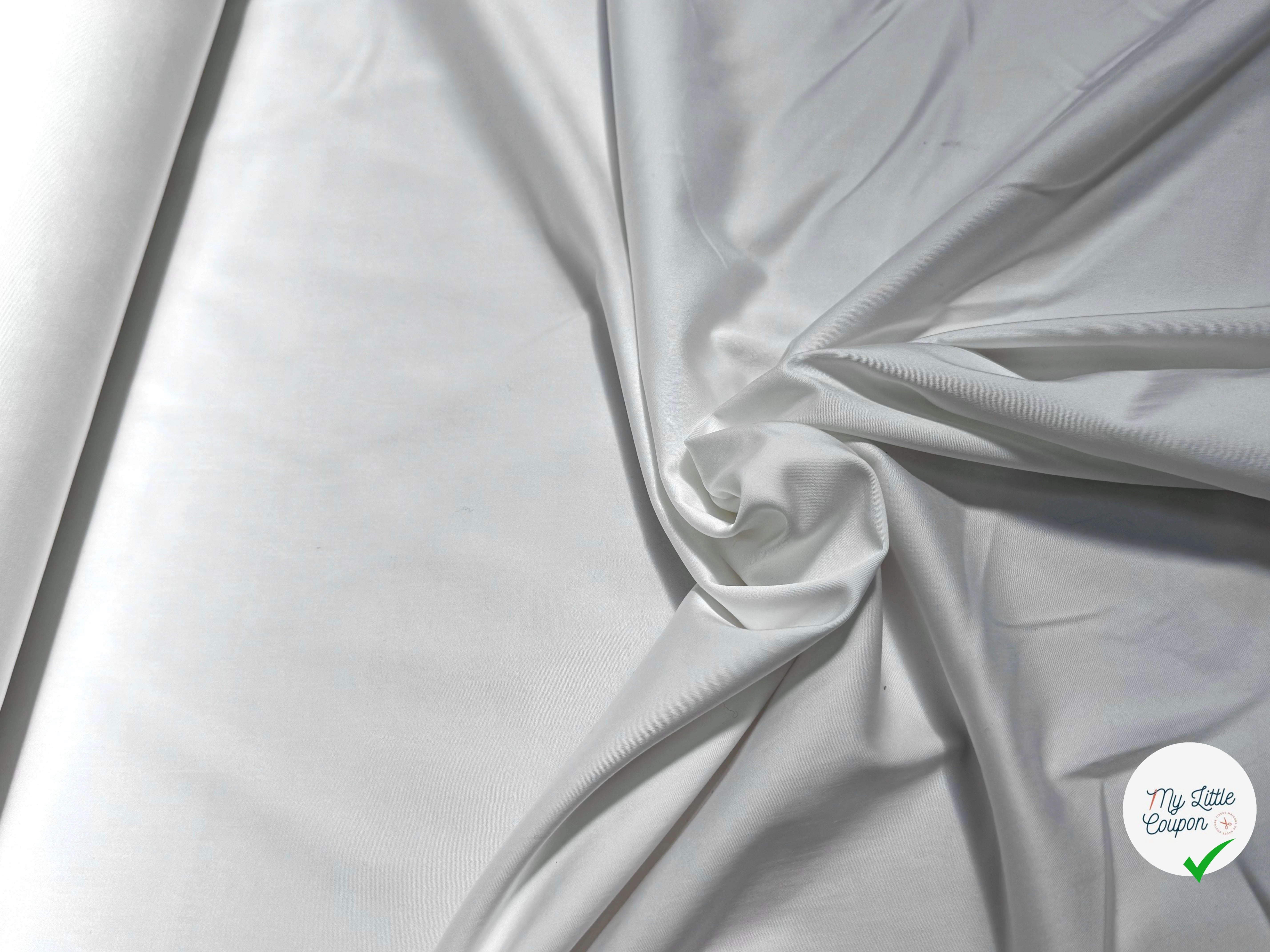 SATIN DE COTON TRÈS BELLE TENUE OPTIQUE STRETCH - My Little Coupon