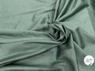 SATIN DE COTON VERT MENTHE POUDRÉ FONCÉ - My Little Coupon