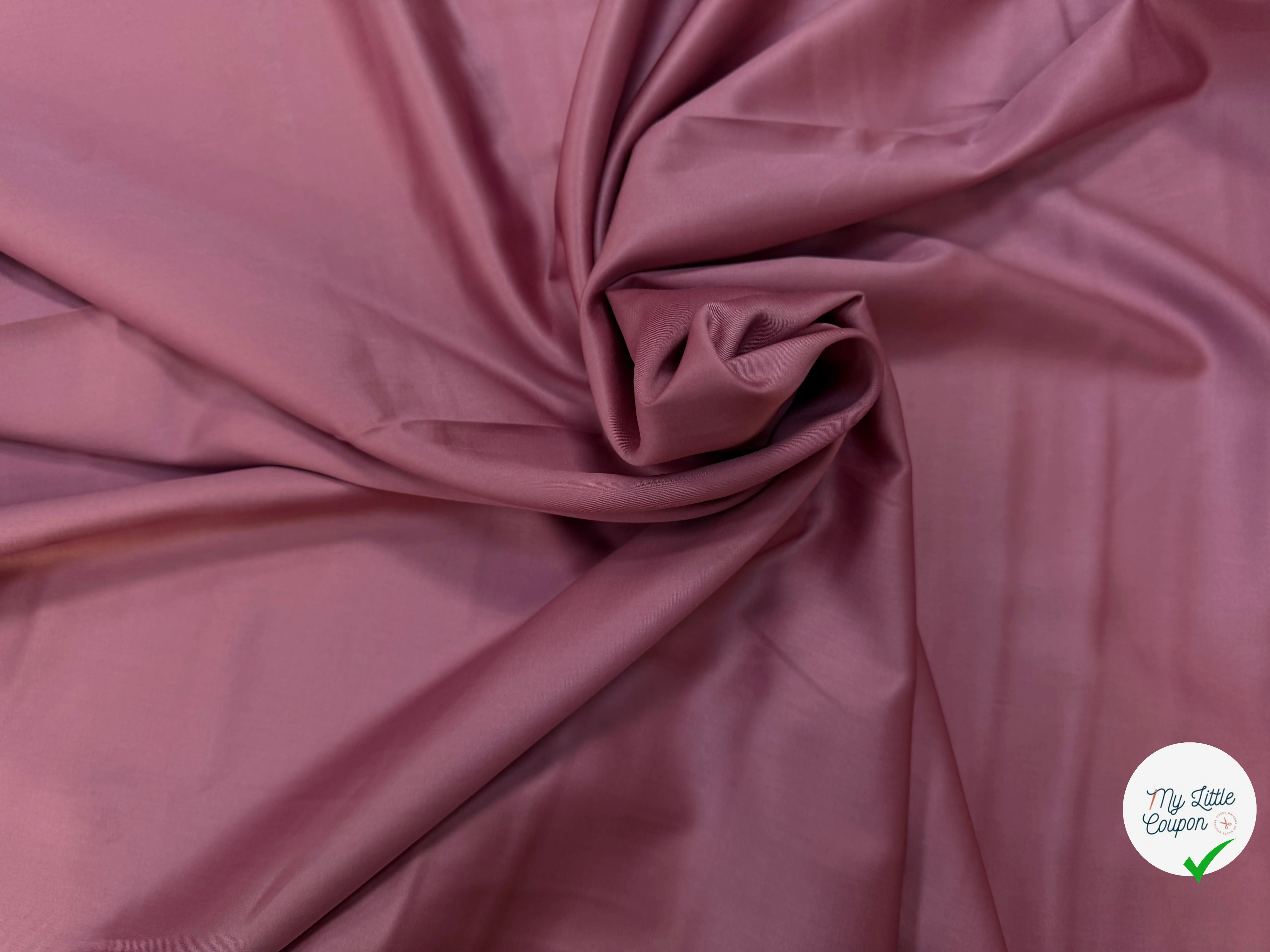 SATIN DE COTON VIEUX ROSE - My Little Coupon