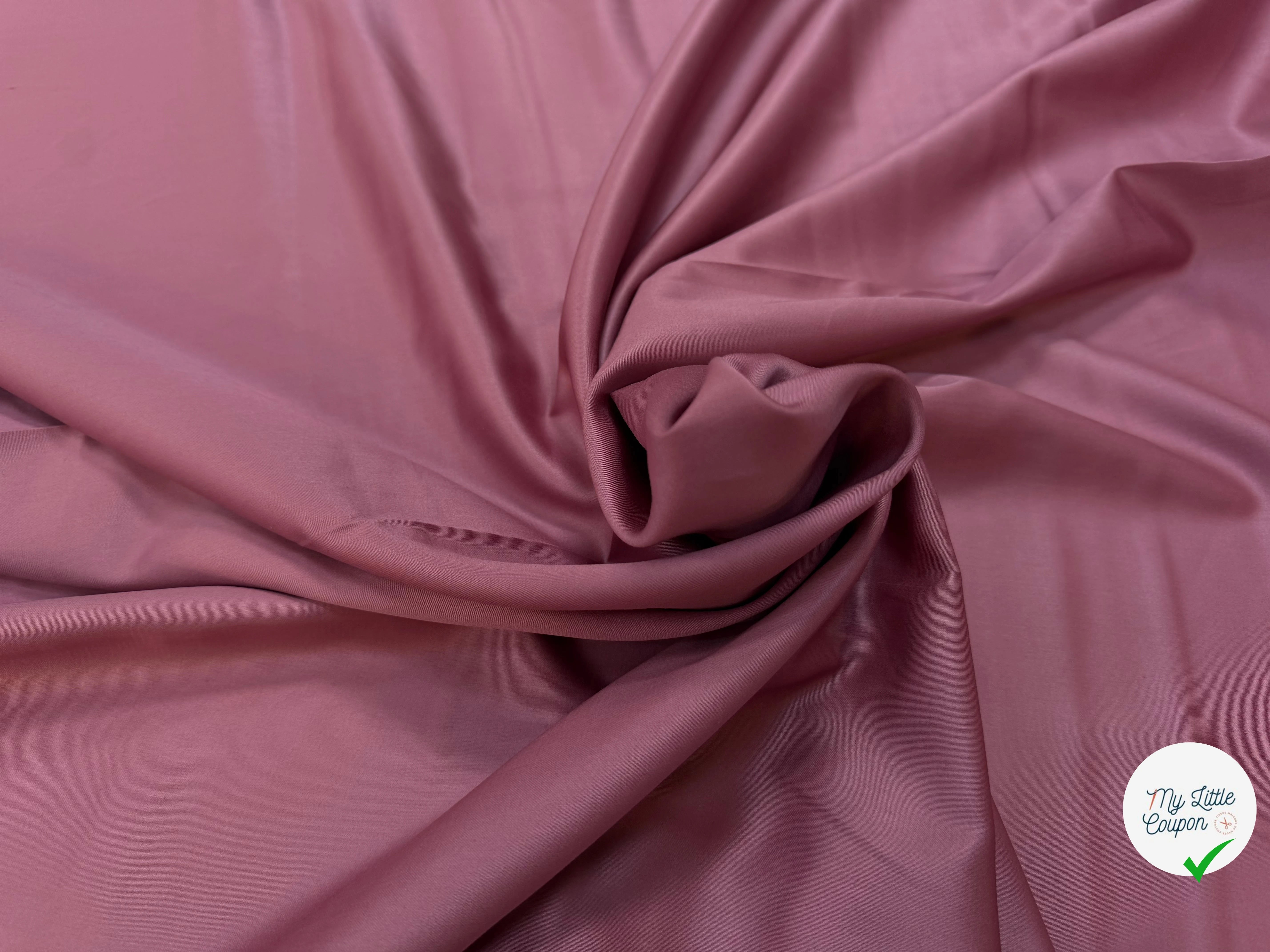 SATIN DE COTON VIEUX ROSE - My Little Coupon