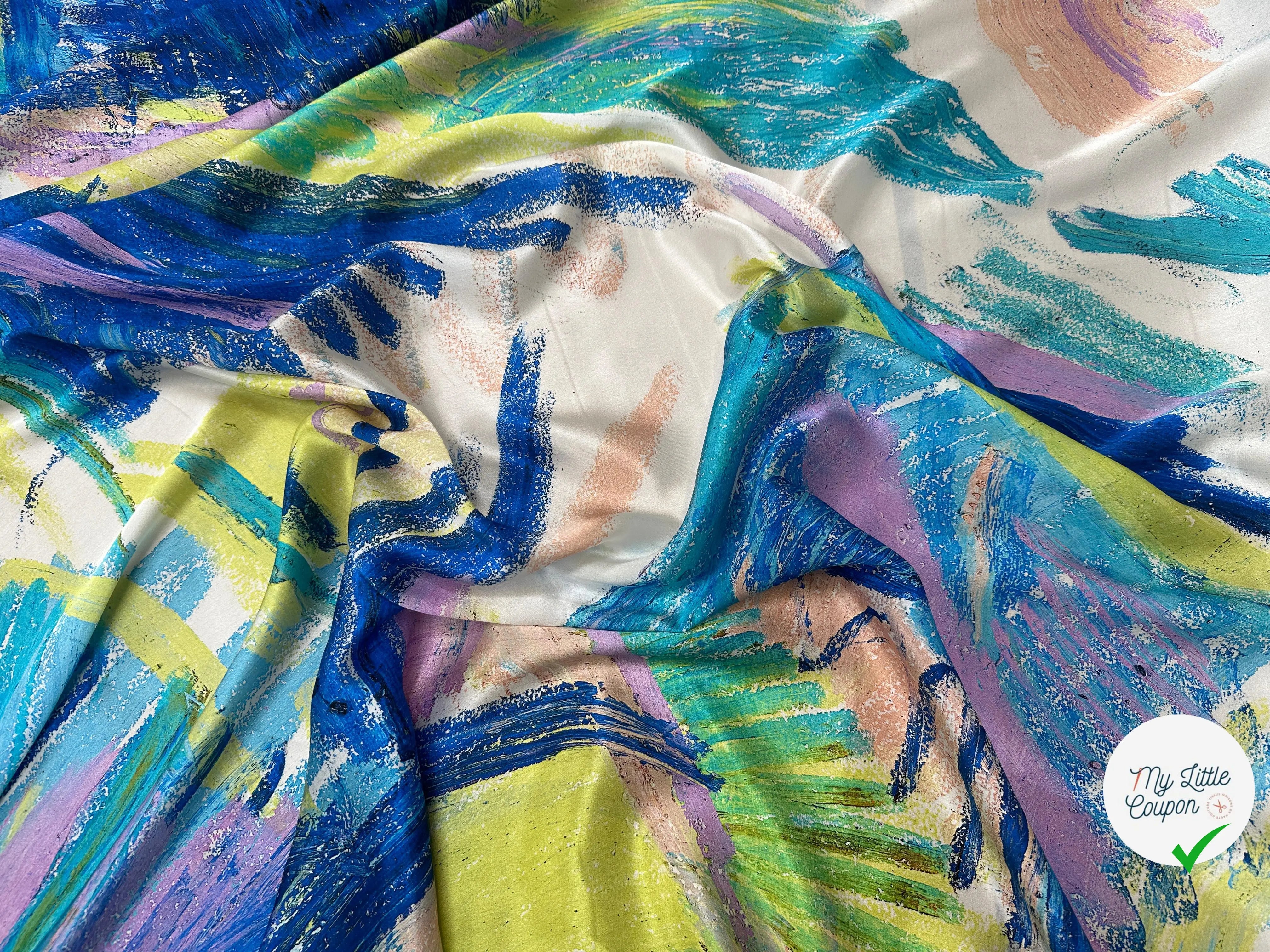 SATIN DE SOIE AQUARELLA ITALIANA - My Little Coupon