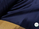 SATIN DE SOIE BLEU MARINE FLUIDE 100% SOIE 140CM - My Little Coupon