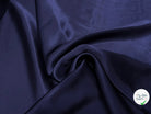 SATIN DE SOIE BLEU MARINE FLUIDE 100% SOIE 140CM - My Little Coupon